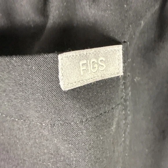 Figs Black Joggers with White Drawstring - Picture 6 of 7